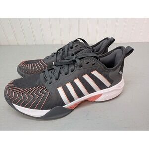 K-Swiss Women Pickleball Supreme Shoes 8.5 Asphalt White Peach Amber 97916-009 M